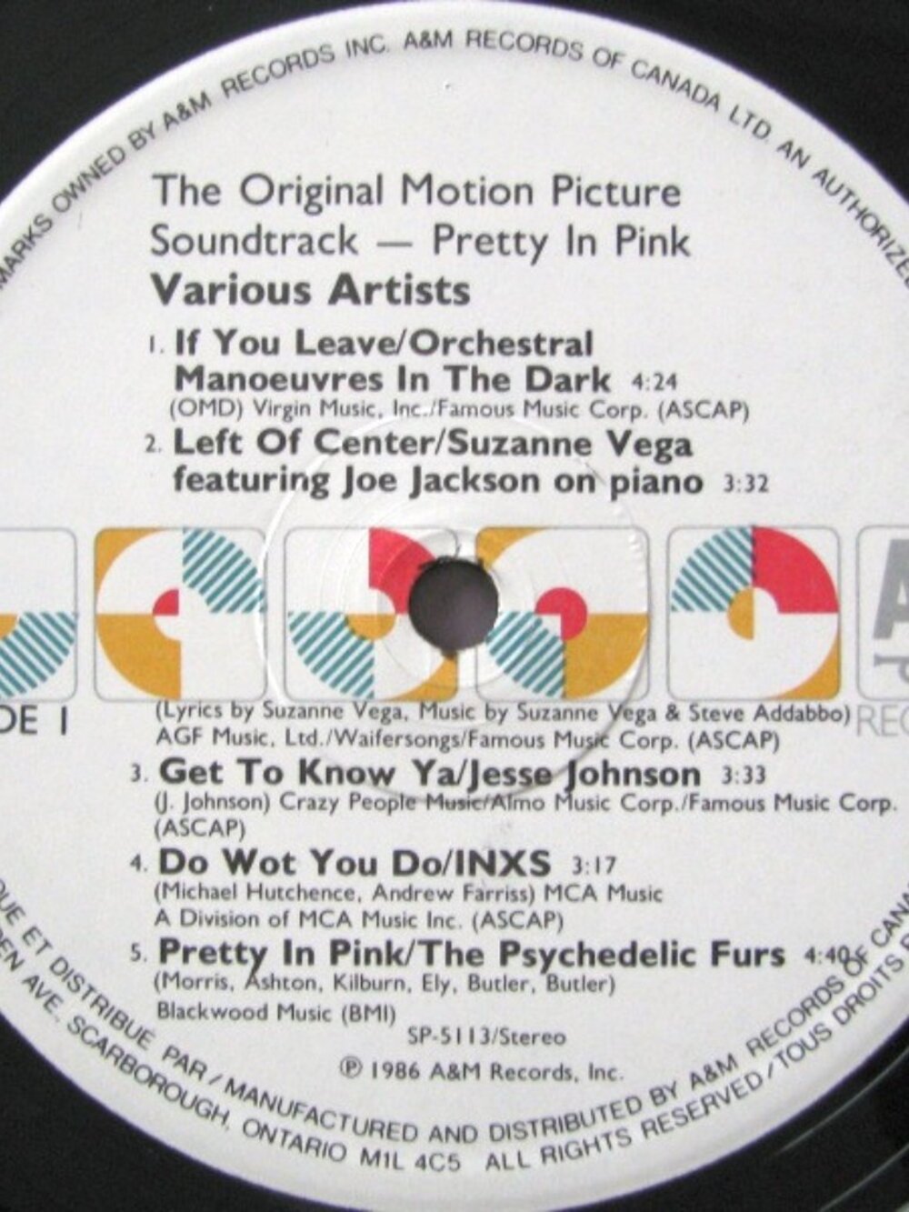 Pretty In Pink (Soundtrack) - Picture 2 of 2